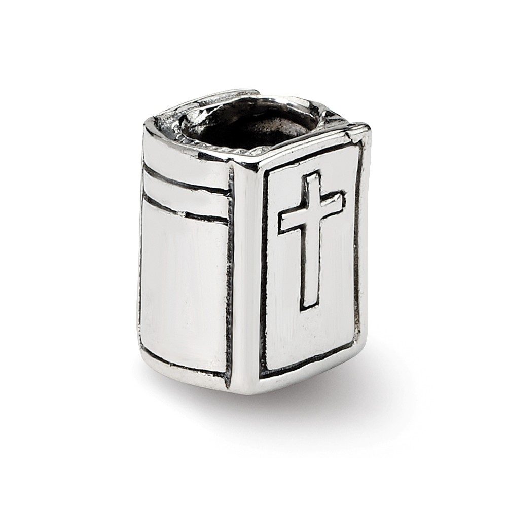 Reflection Beads QRS469 Sterling Silver Bible Bead - Antiqued & Polished -  Action Rubber Industrial Suppl