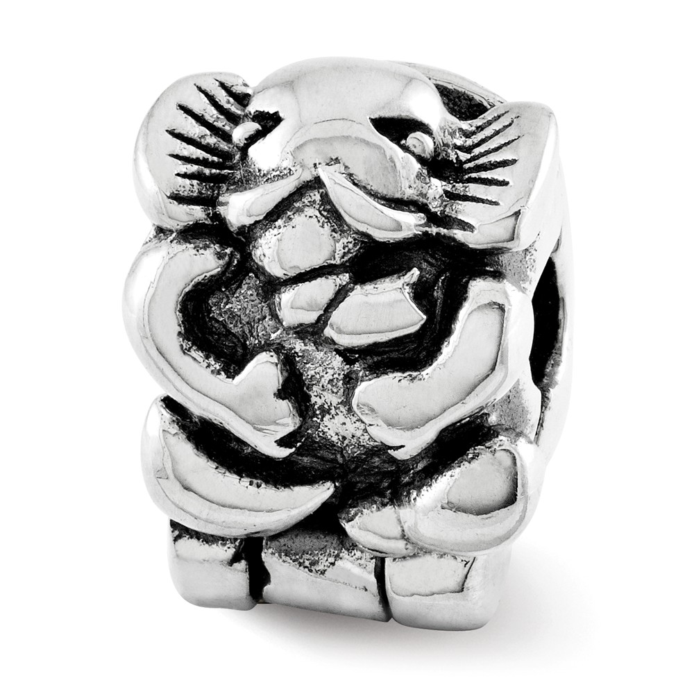 Picture of Reflection Beads QRS1066 Sterling Silver Kids Elephant Clip Bead