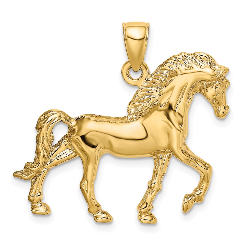 Picture of Finest Gold 10K 2-D Horse Walking Charm