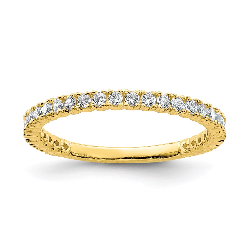Picture of Finest Gold Sterling Silver Yellow-Plated 32 Stone Cubic Zirconia Ring