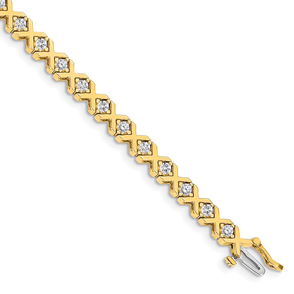 Picture of Finest Gold 14K 2.9 mm Diamond Tennis Bracelet Mounting