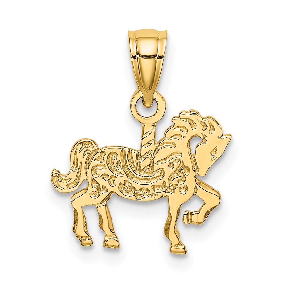Picture of Finest Gold 10K Yellow Gold Carousel Horse Charm