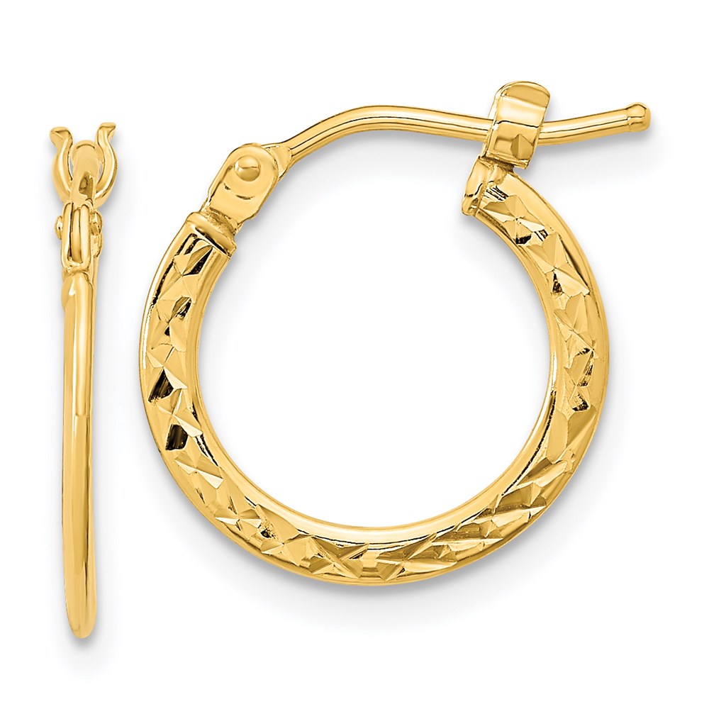 Gold Classics(tm) 14kt. Gold Polished Hoop Earrings -  Fine Jewelry Collections, TF1049
