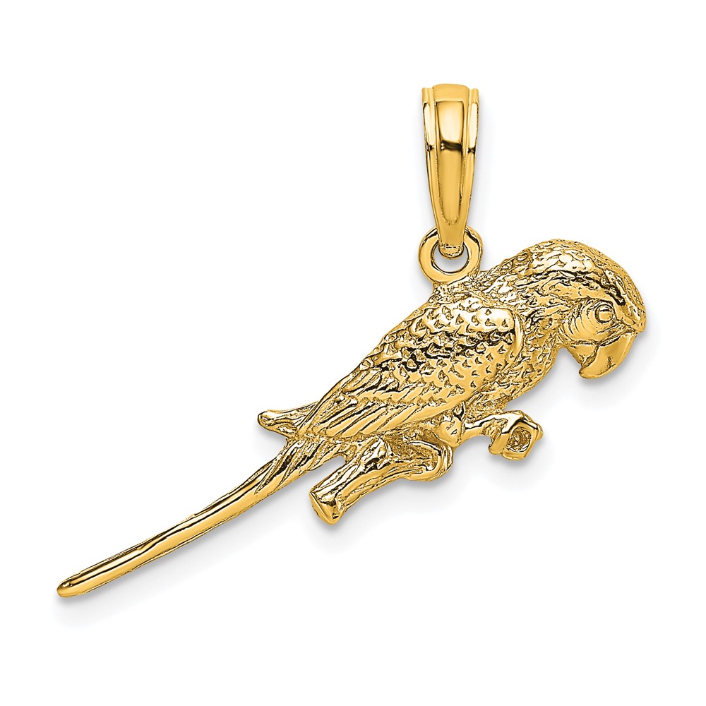 Picture of Finest Gold 10K 3-D Parrot Charm