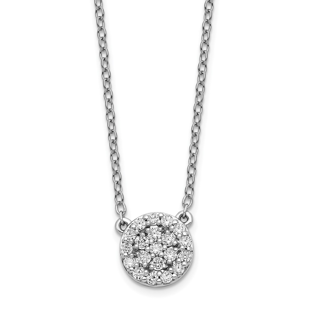 Picture of Finest Gold 14K White Gold Diamond 18 in. Necklace