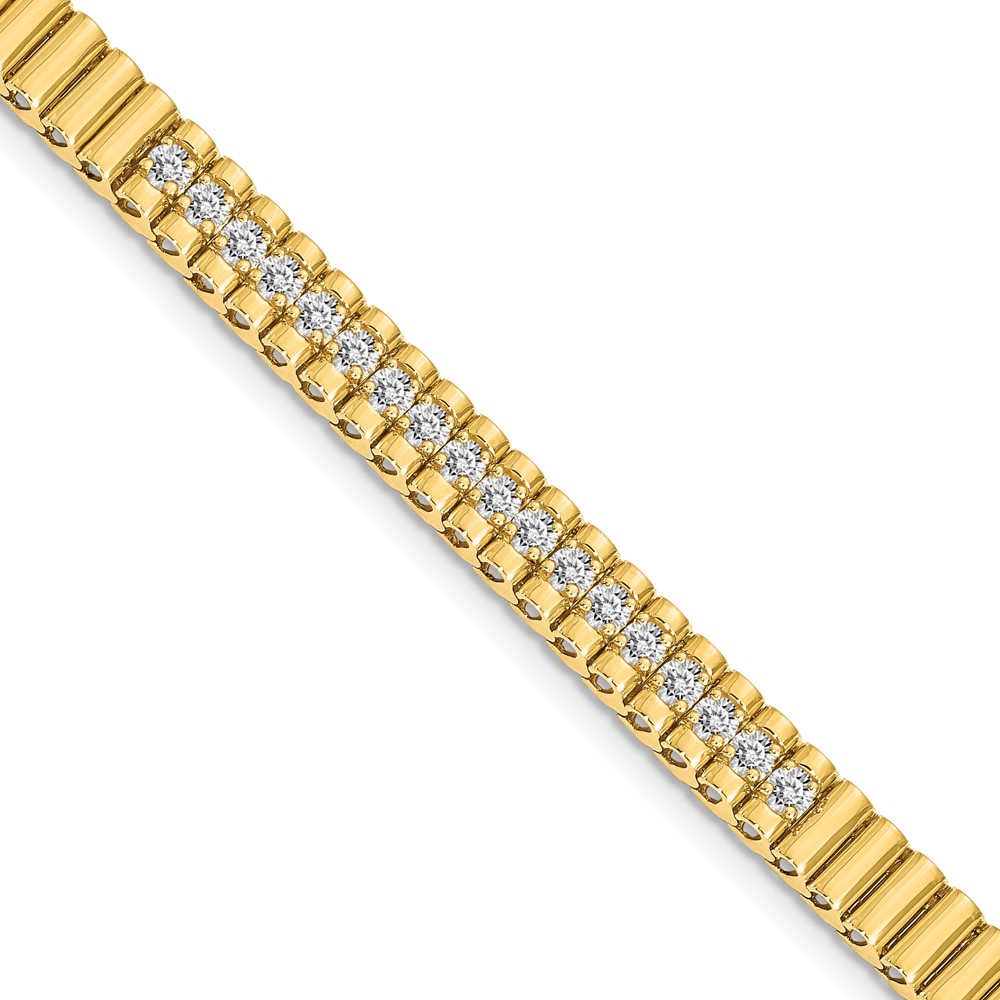 Picture of Finest Gold 14K Yellow Gold 2.4 mm Diamond Link Bracelet Mounting