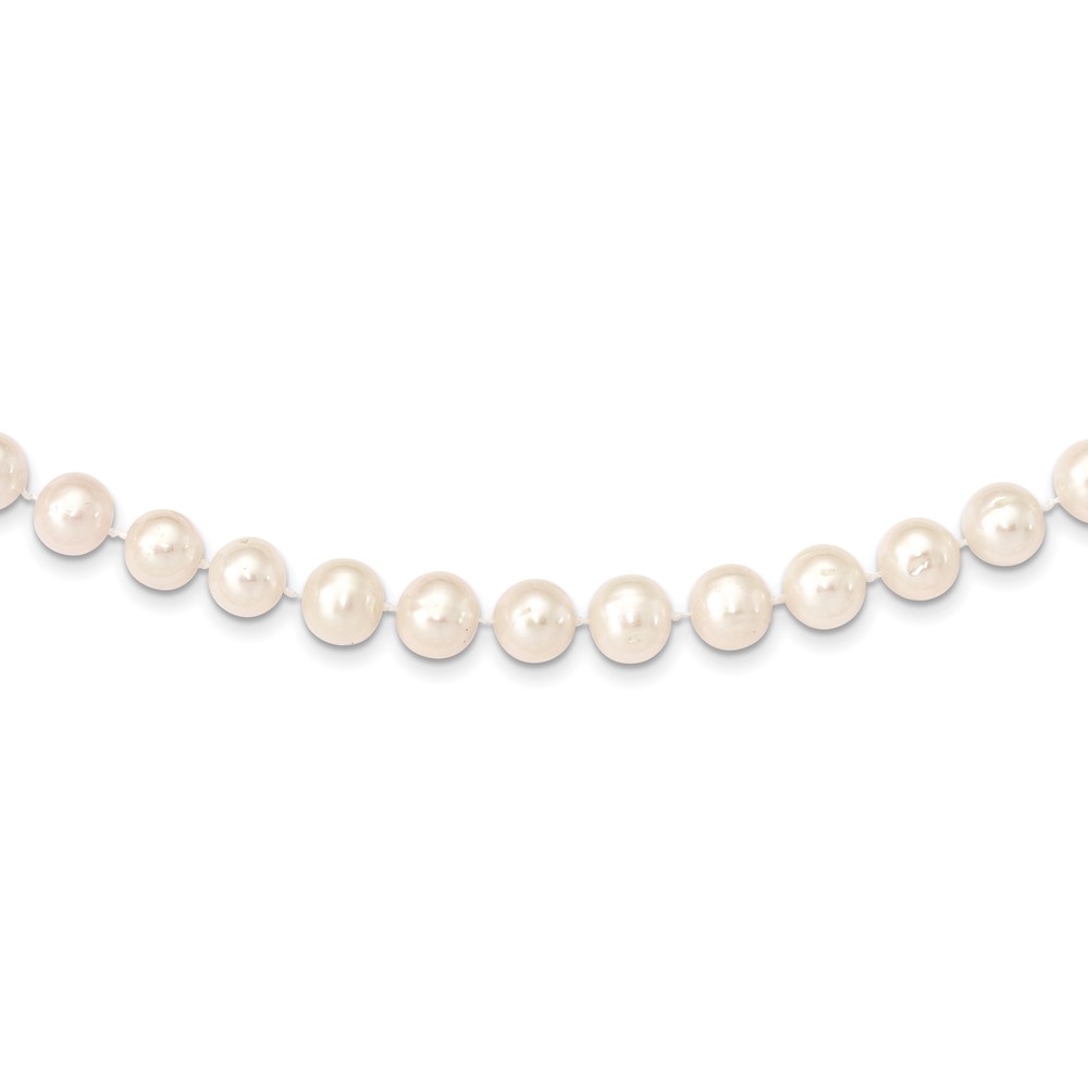 Picture of Finest Gold 14K 9-10 mm Yellow Gold White Near Round Freshwater Cultured Pearl Necklace