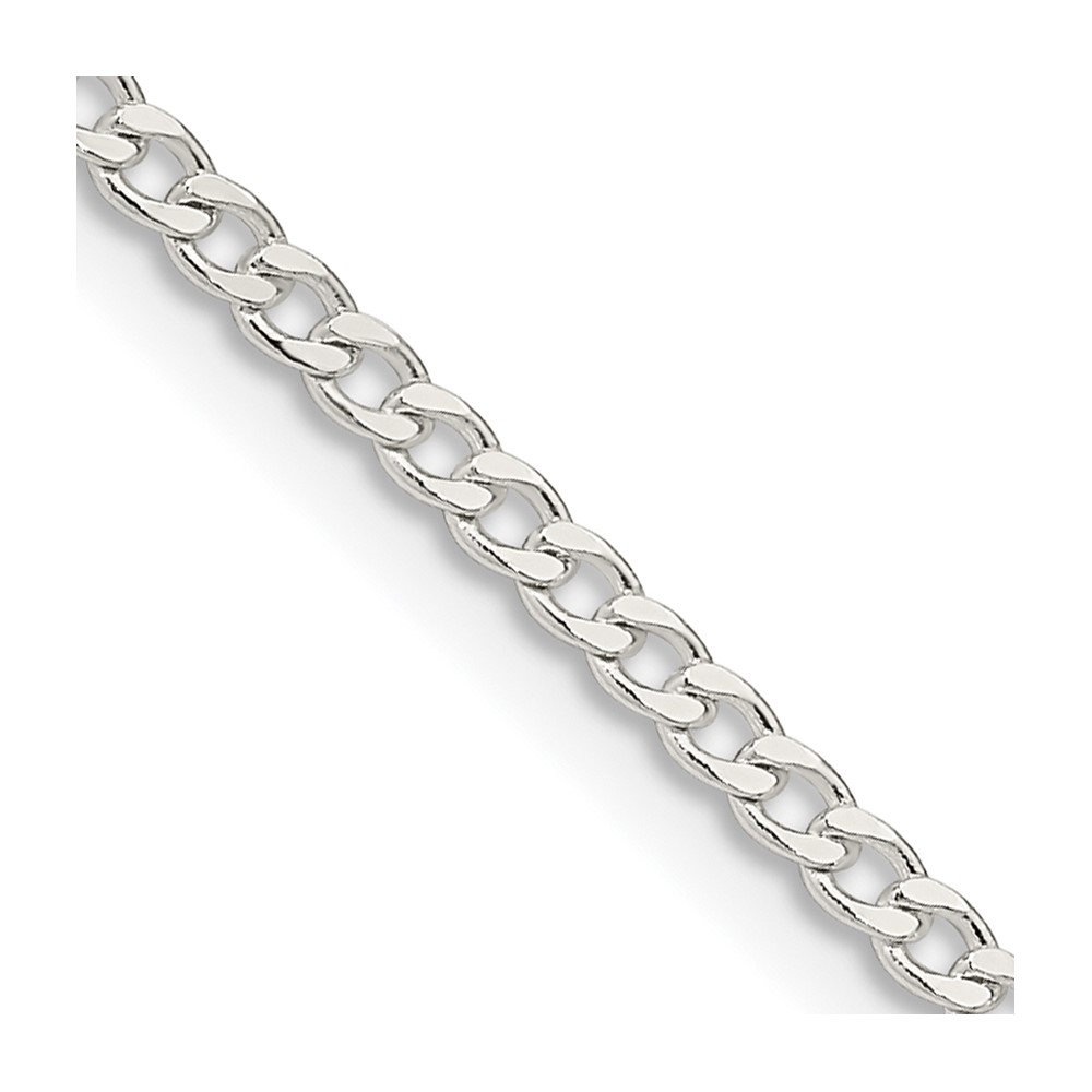 Picture of Finest Gold 2.3 mm Sterling Silver Beveled Curb Chain