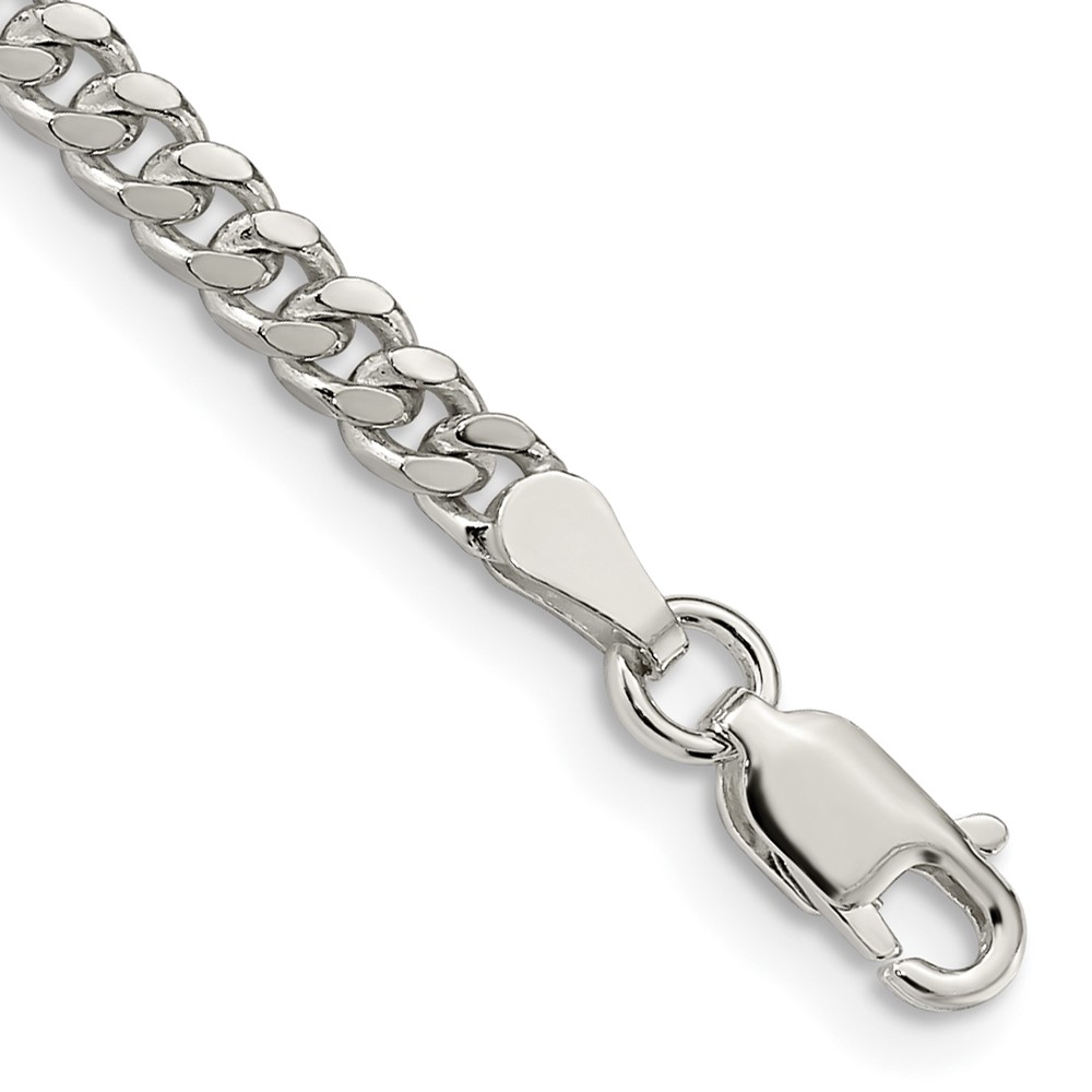 Picture of Finest Gold 3.25 mm Sterling Silver Domed Curb Chain Bracelets