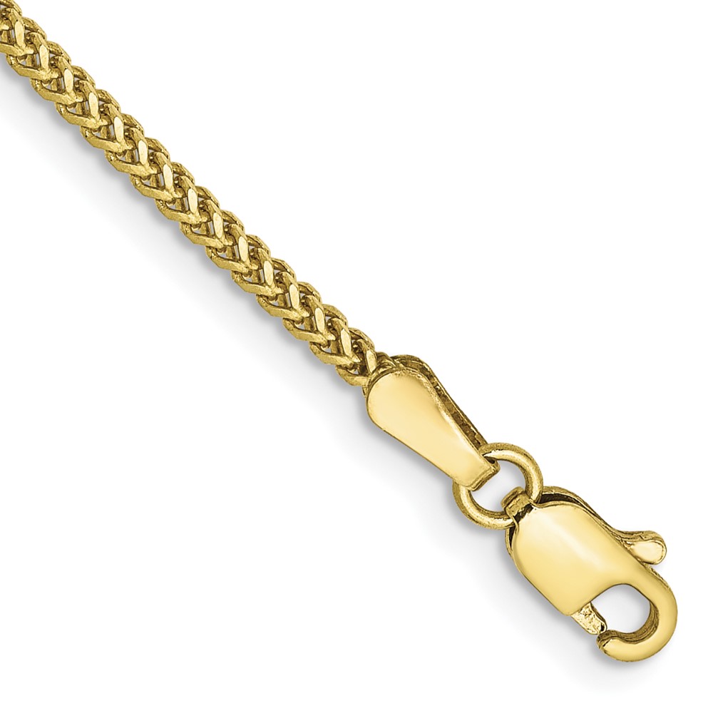 Picture of Finest Gold 10K Yellow Gold 1.3 mm Franco Chain 8 in. Bracelet