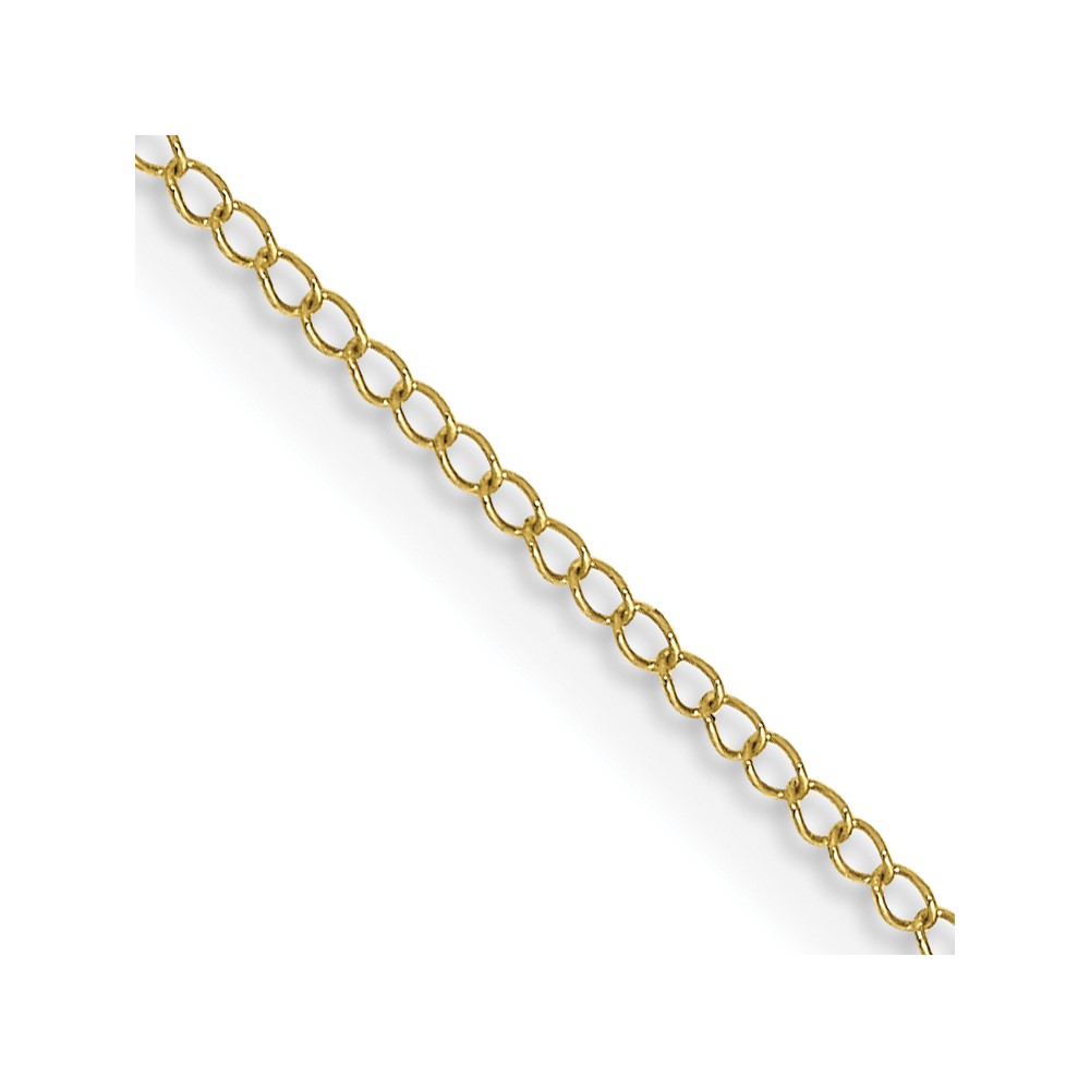 Picture of Finest Gold 10K Yellow Gold 0.5 mm Carded 16 in. Curb Chain