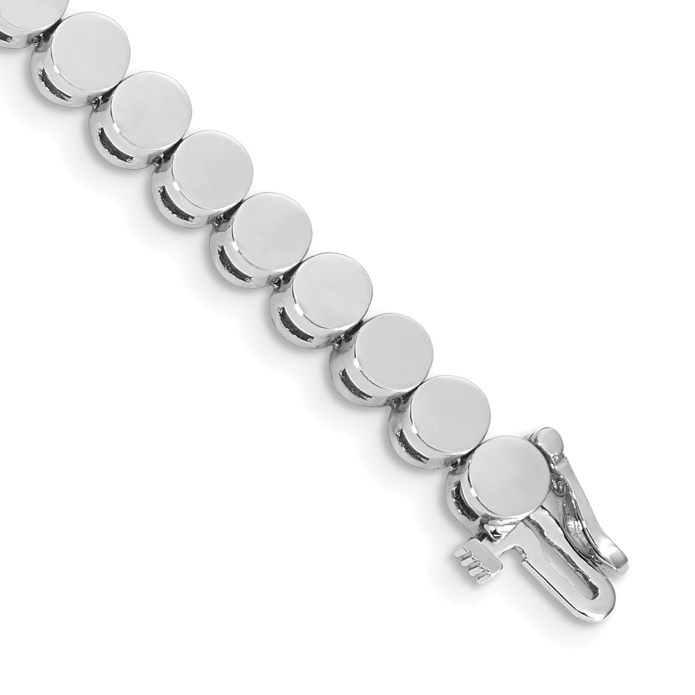 Picture of Finest Gold 14K White Gold Holds 33 Stones Up to 4 mm Add-A-Diamond Bracelet