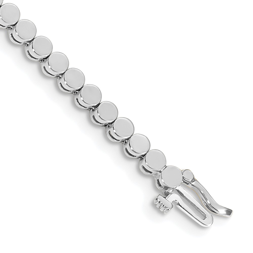 Picture of Finest Gold 14K White Gold Holds 52 Stones Up to 2.25 mm Add-A-Diamond Bracelet