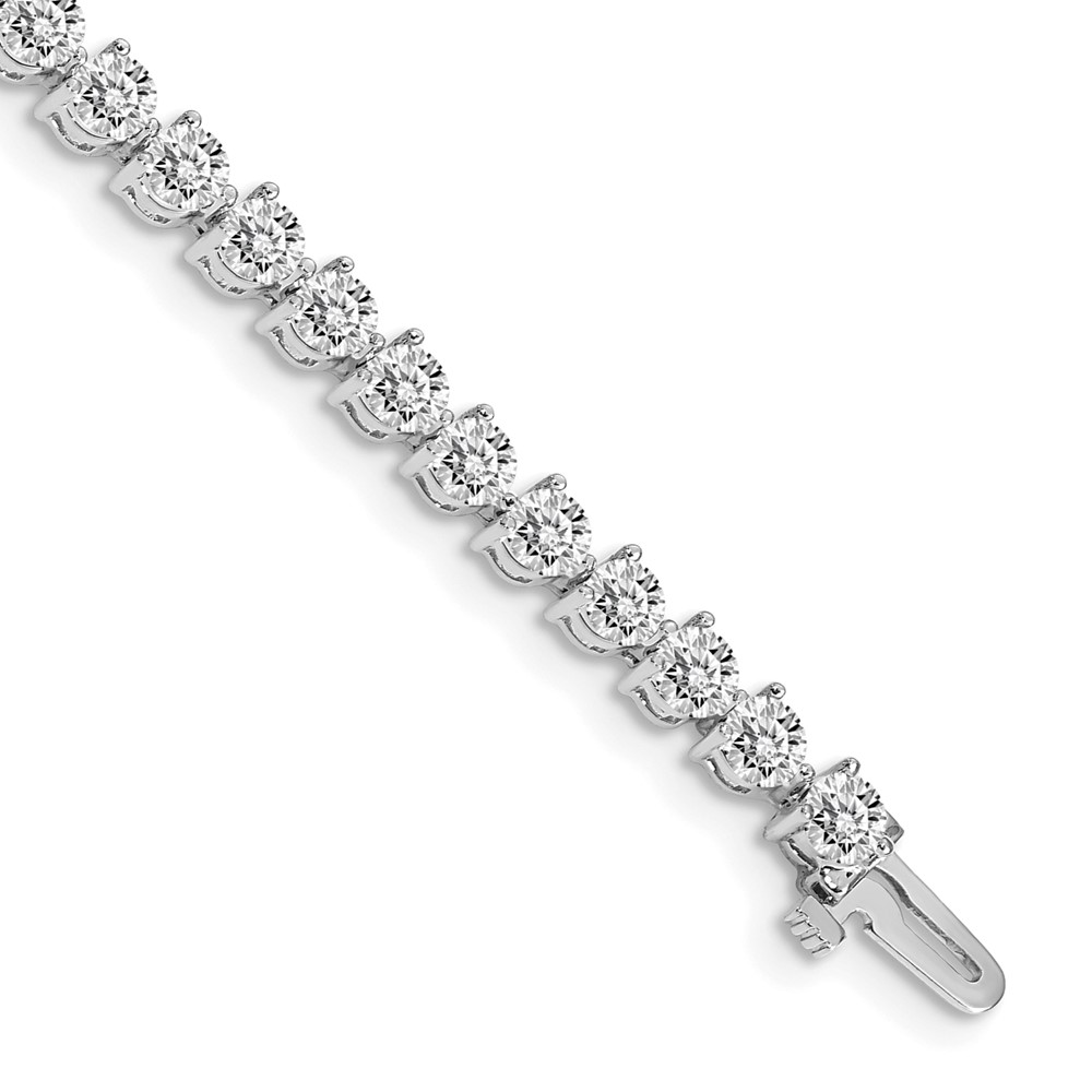 Picture of Finest Gold 14K White Gold Diamond Tennis Bracelet Mounting