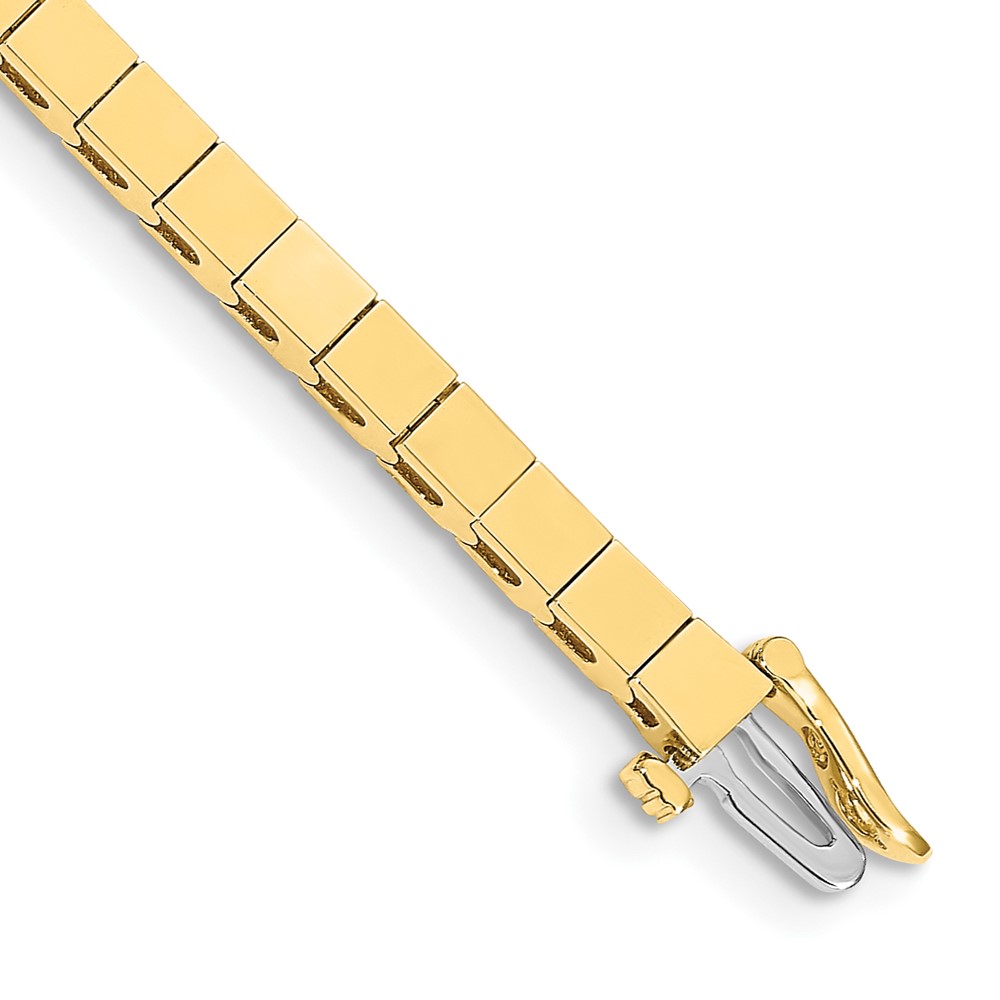 Picture of Finest Gold 14K Yellow Gold Holds 43-Stone Up to 3 mm Add-A-Diamond Bracelet
