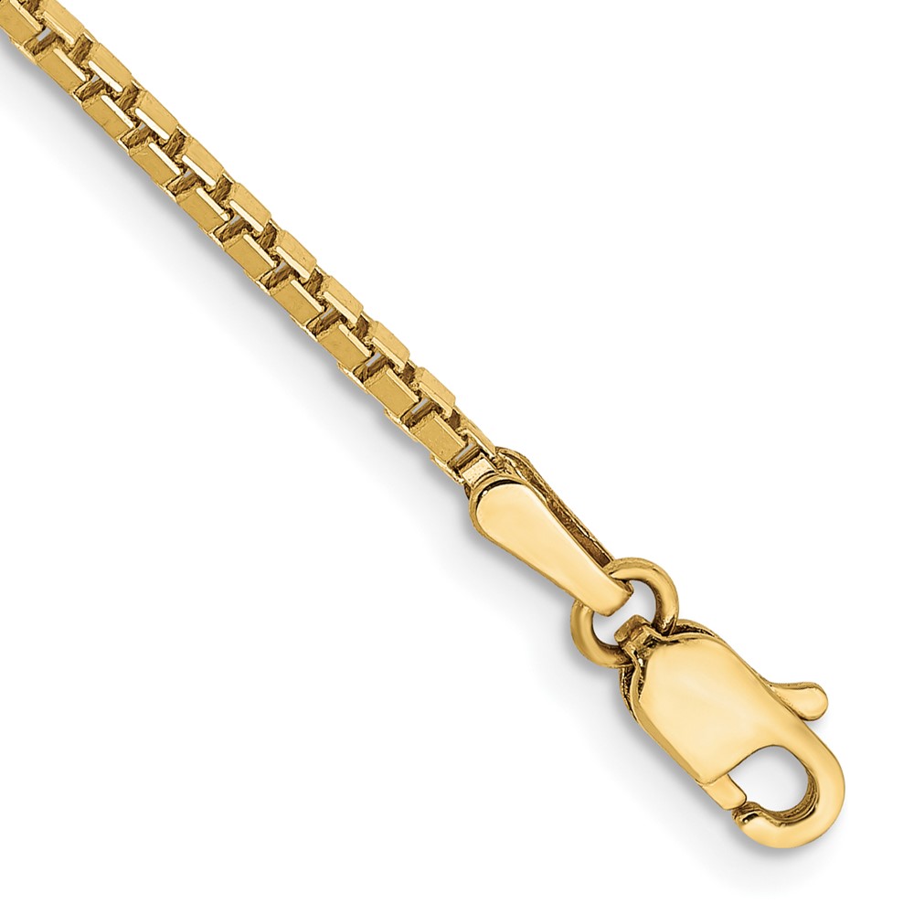 Picture of Finest Gold 10K Yellow Gold 9 in. 1.5 mm Box Chain