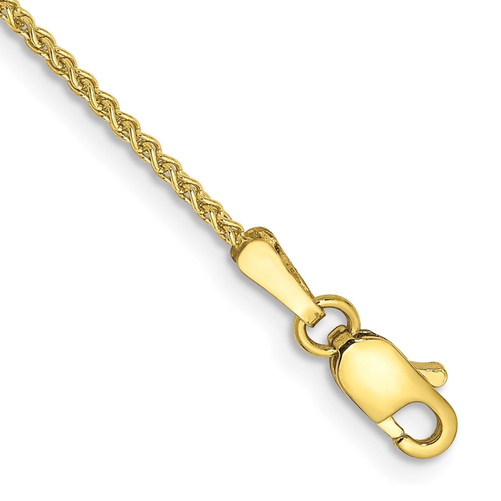 Picture of Finest Gold 10K Yellow Gold 10 in. 1.25 mm Spiga Chain Anklet