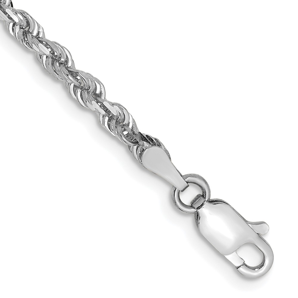 Picture of Finest Gold 10K White Gold 3 mm D-C Quadruple Rope Chain