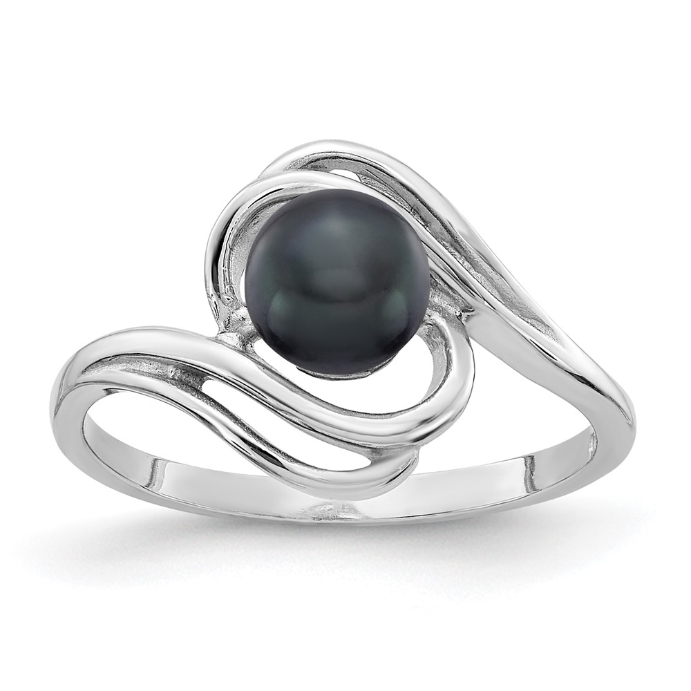 Picture of Finest Gold 14K White Gold Polished Pearl Mounting Ring&amp;#44; Size 6