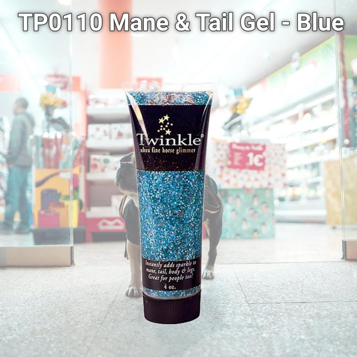 Picture of Twinkle Glitter Products TP0110 Mane & Tail Gel - Blue
