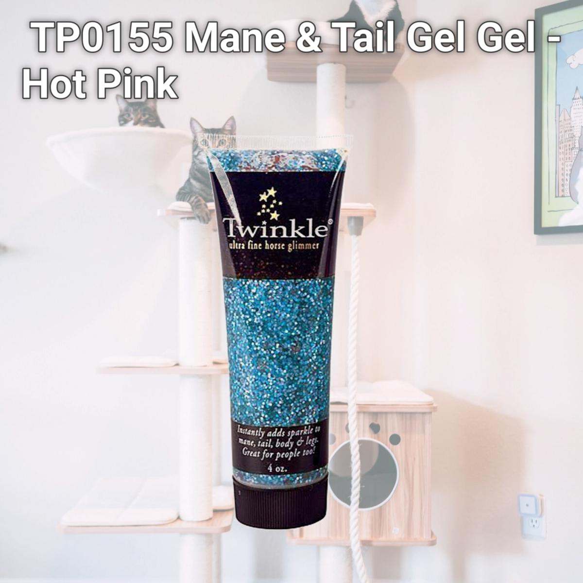 Picture of Twinkle Glitter Products TP0155 Mane & Tail Gel Gel - Hot Pink