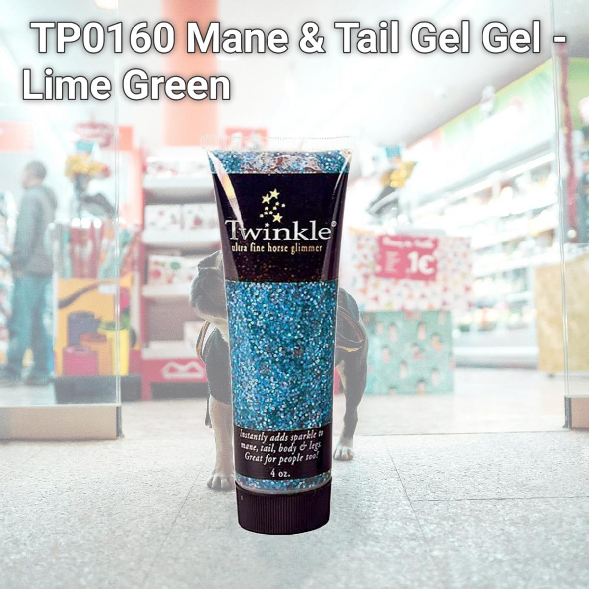 Picture of Twinkle Glitter Products TP0160 Mane & Tail Gel Gel - Lime Green