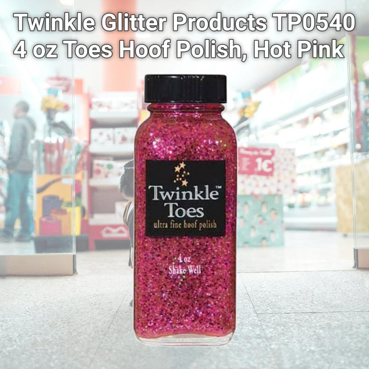 Picture of Twinkle Glitter Products TP0540 4 oz Toes Hoof Polish, Hot Pink