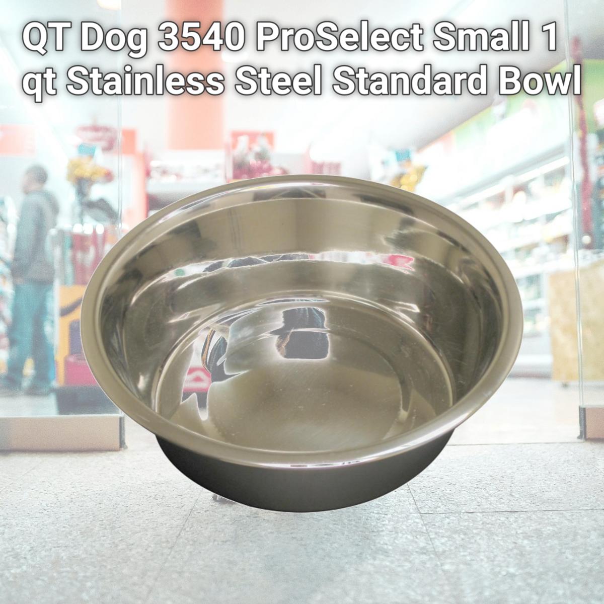 Picture of QT Dog 3540 ProSelect Small 1 qt Stainless Steel Standard Bowl