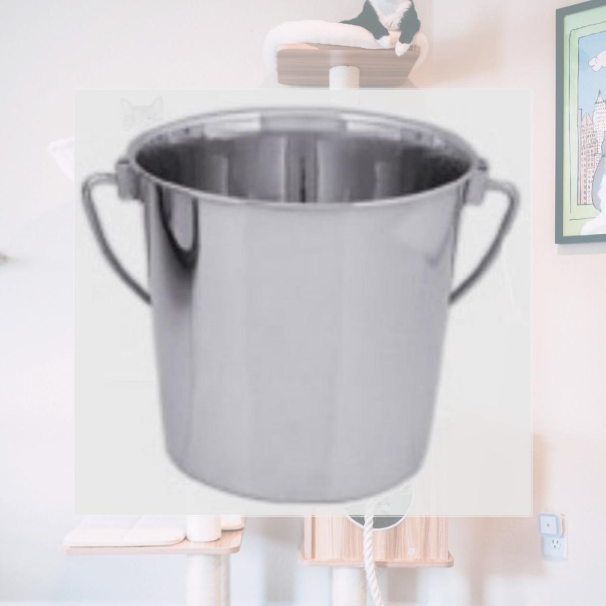 Picture of QT Dog SS0140 1 Quart Bucket - Stainless Steel