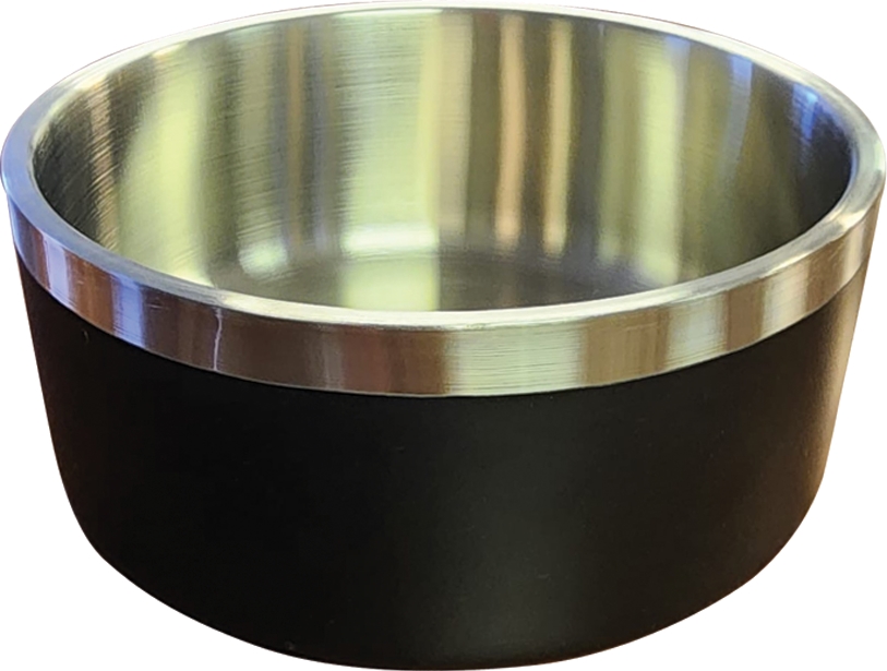 SS0448 Large Double Wall Bowl, Black
