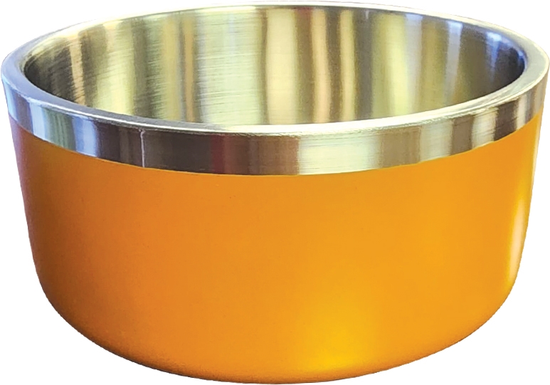 SS0442 Large Double Wall Bowl, Orange