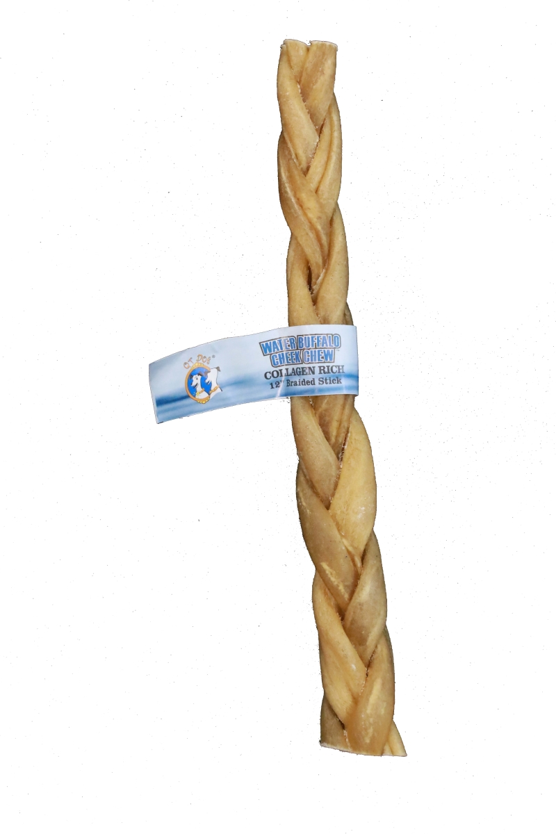 3709 Water Buffalo Braided Collagen Stick - 12'