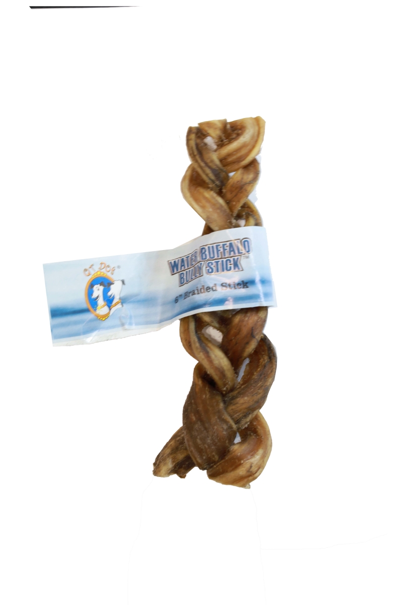 3593 Water Buffalo Braided Bully Stick 6'