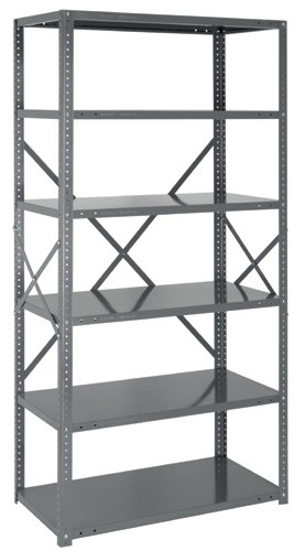 7 Shelf Steel Shelving Unit, 75 in.
