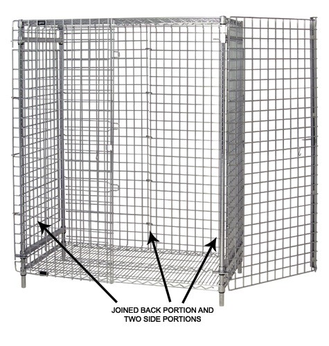 Quantum Storage 246060EPC Security Wire Enclosure Panel, 24 x 60 in.