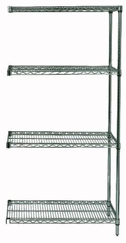 Quantum Storage AD63-1460P Proform Wire Shelving Add On Unit with 4 Shelves - 14 x 60 x 63 in.
