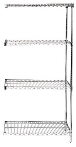 Chrome Add-On Kit 86 in. H Unit, 4 Shelf
