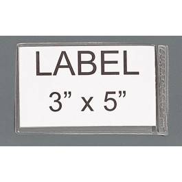 Picture of Quantum Storage AL-35 3 x 5 in. Adhesive Clear Label Holders