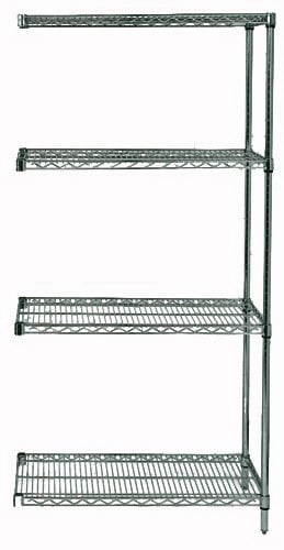 Wire Shelving 4 Shelf Add on Units Storage Rack Proform - 86 in.