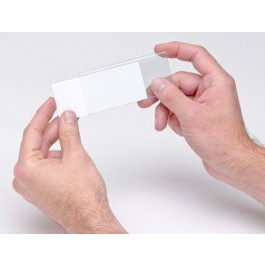 Quantum Storage LTR-1253 Clear Label Holders, 1.25 x 3 in. with Inserts