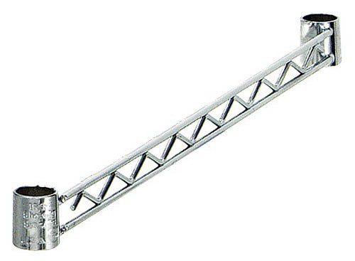 Picture of Quantum Storage HB24S Wire Shelving Hang Rail, 24 in. - Stainless Steel