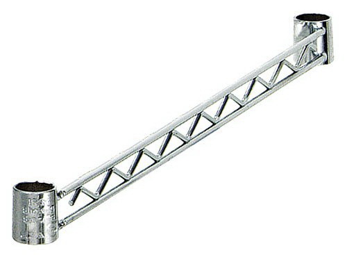Quantum Storage HB48C Wire Shelving Hang Rail, 48 in. - Chrome