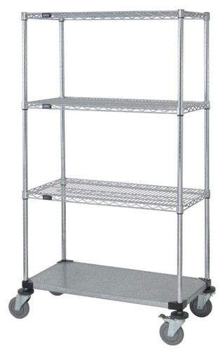 3-Wire Shelf Mobile Cart - 74 in.