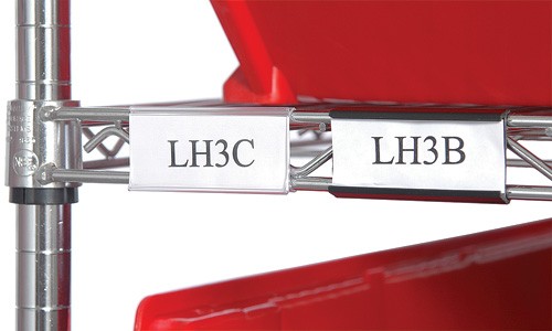 Quantum Storage LH12C Label Holder, Clear - 12 in.