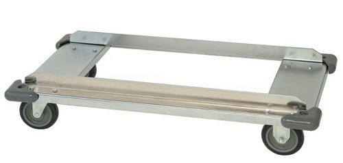 Quantum Storage DB2436S Wire Shelving Dolly Base, 24 x 36 in. - Stainless Steel