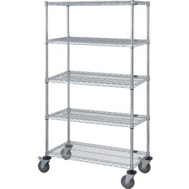 5-Wire Shelf Mobile Cart - 74 in.