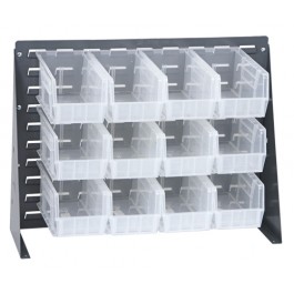 Quantum Storage QBR-2721-230-12CL 27 x 21 in. Bench Rack with 12 Bins