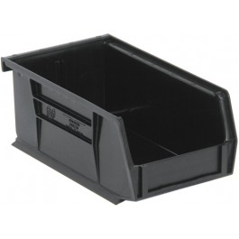 Quantum Storage QUS220CO Black Conductive ESD Plastic Storage Bins - 7.38 x 4.13 x 3 in.
