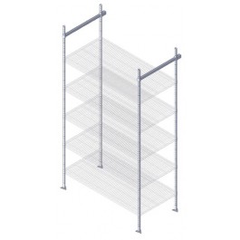 Quantum Storage TTK-E24 24 in. Overhead Track Stationary End Kit