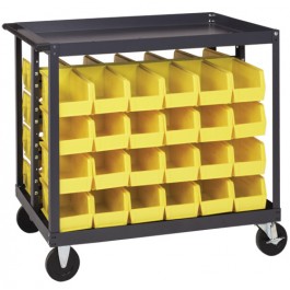 Quantum Storage  4-Rail Mobile Ergonomic Cart